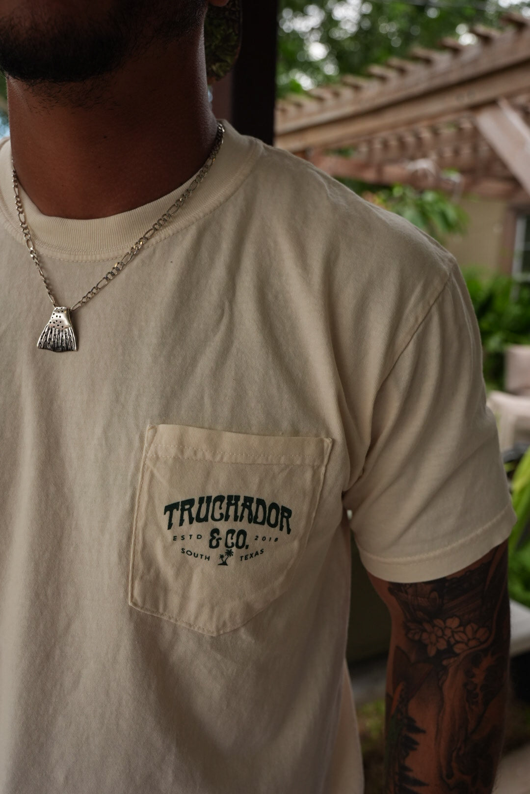 LLM Trout Tail Tee - White