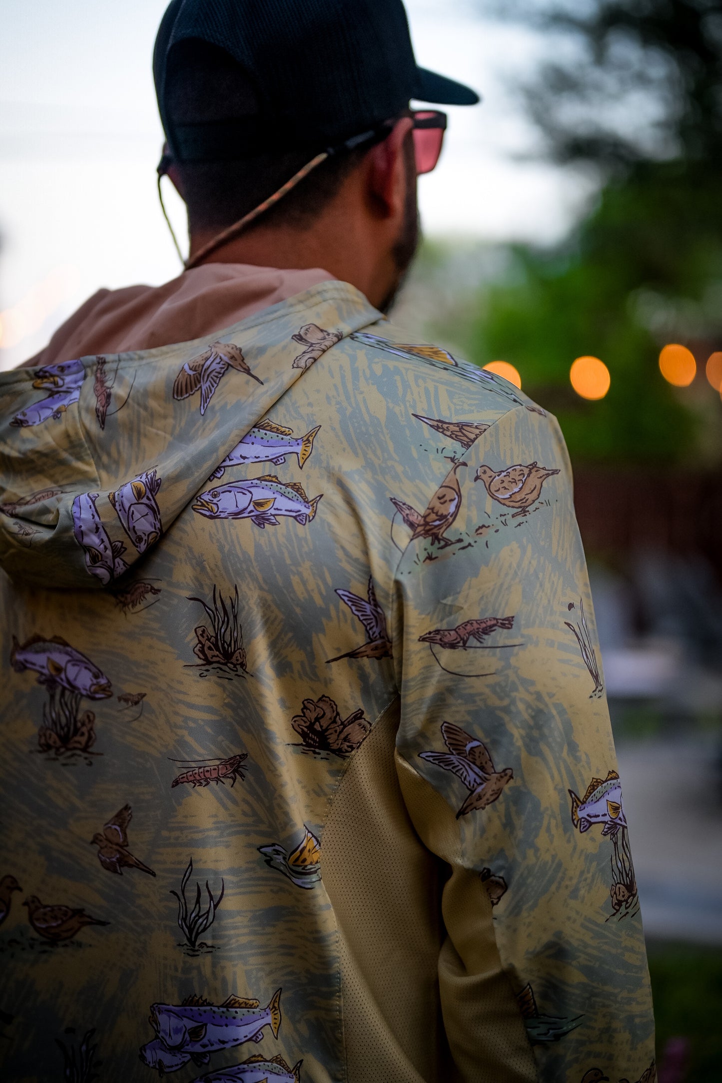 Truchas y Palomitas Vented Performance Tee Sandbar