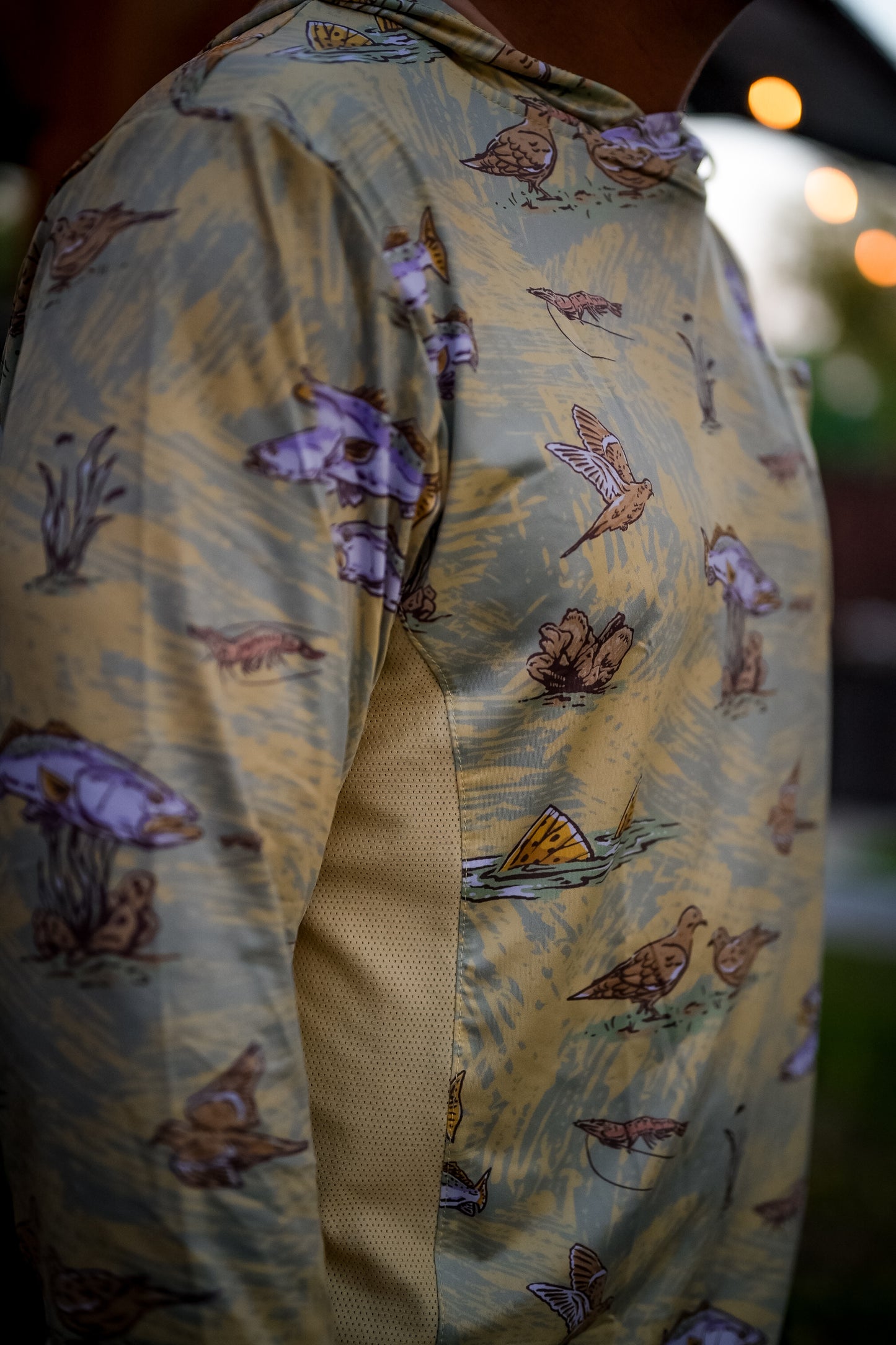 Truchas y Palomitas Vented Performance Tee Sandbar