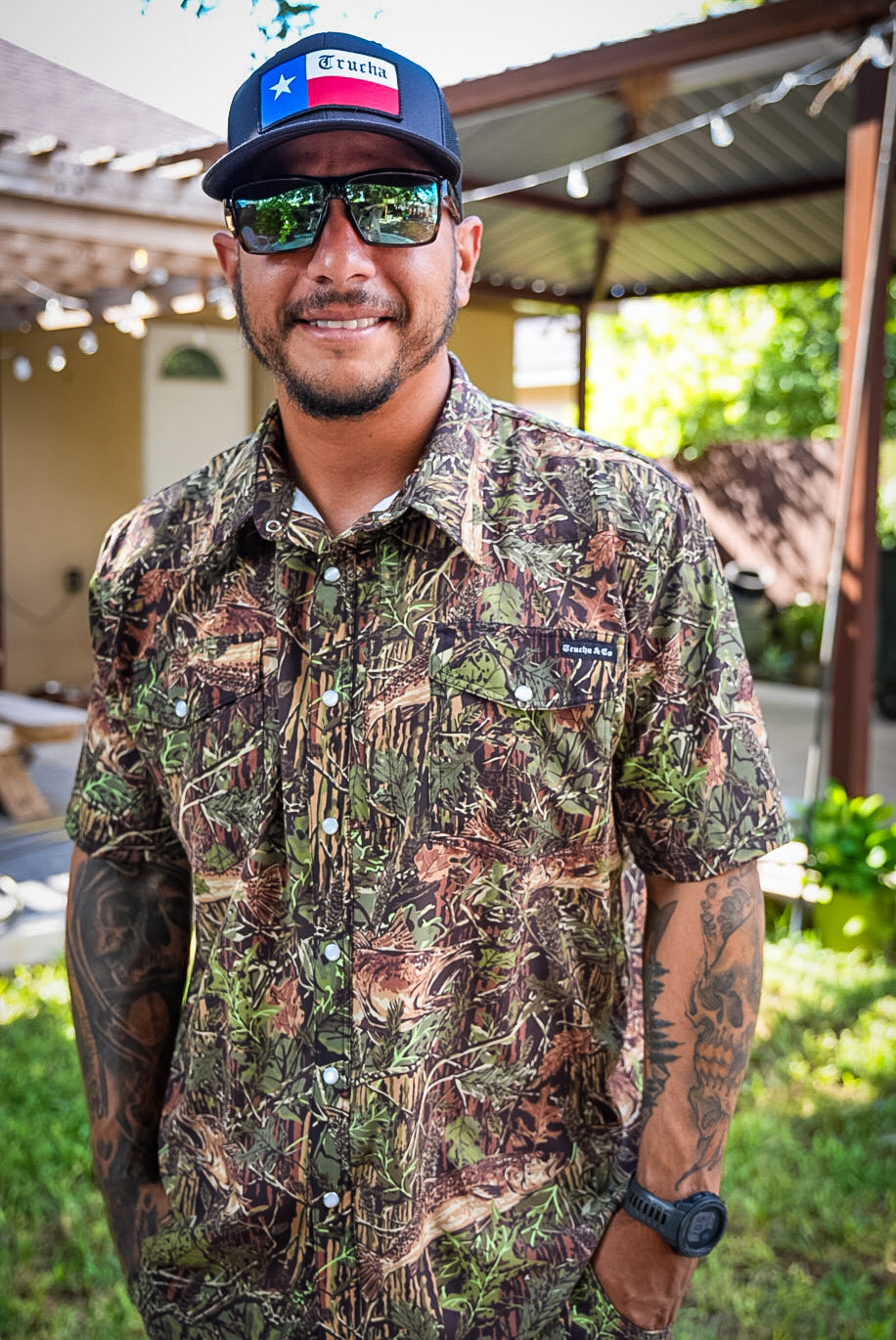 Wildland Camo Comfort Vented Pearl Snap