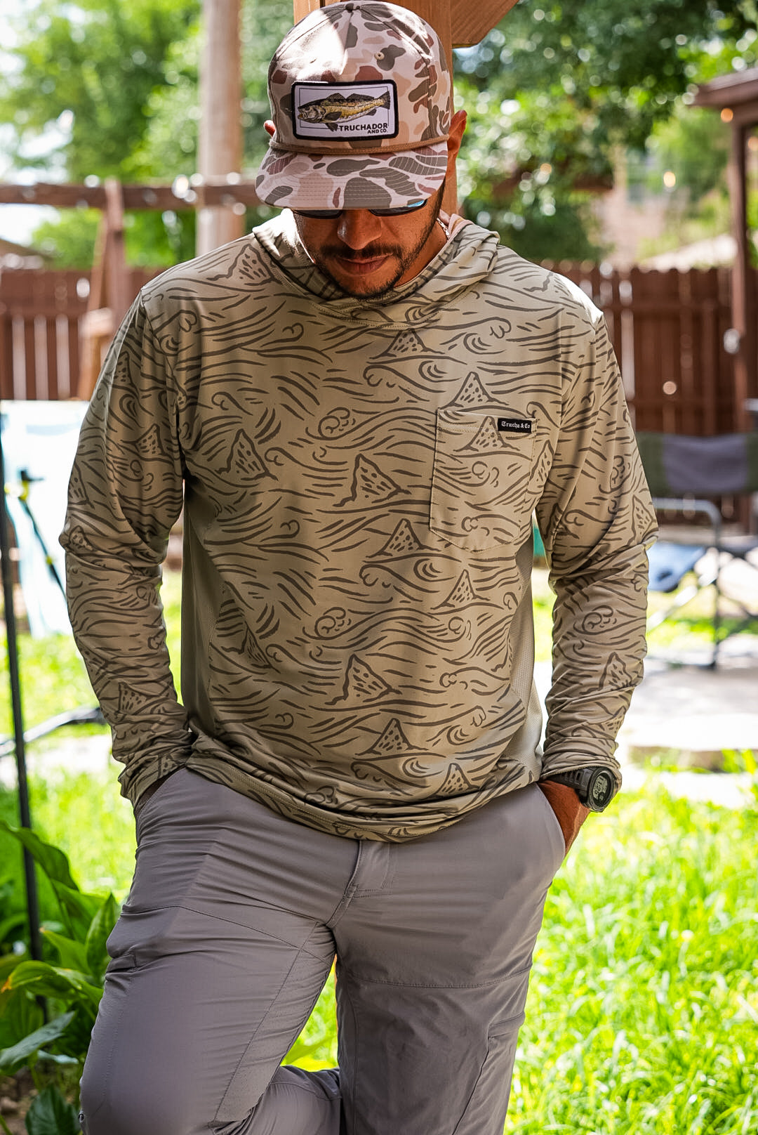 Trucha Wave Vented Performance Tee - Sage