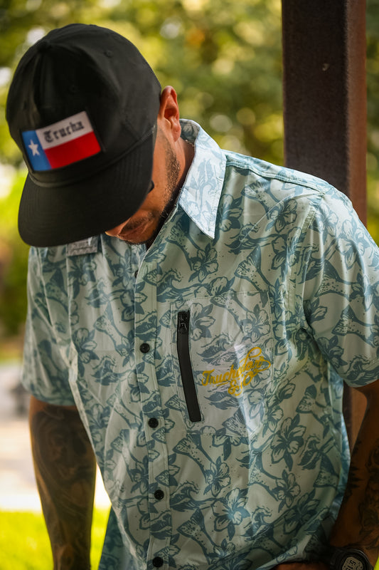 Buena Vida Comfort Vented Shirt- Mojito