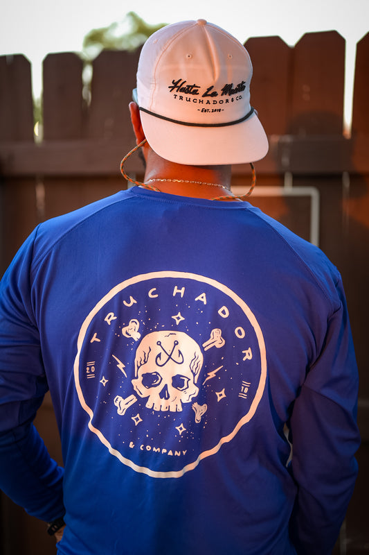 Trucha Badge Cobalt Performance Tee