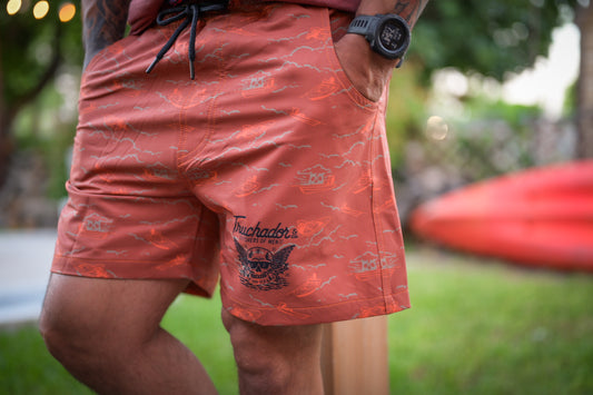 Skiff Sunrise Wade Shorts 2.0- Rust