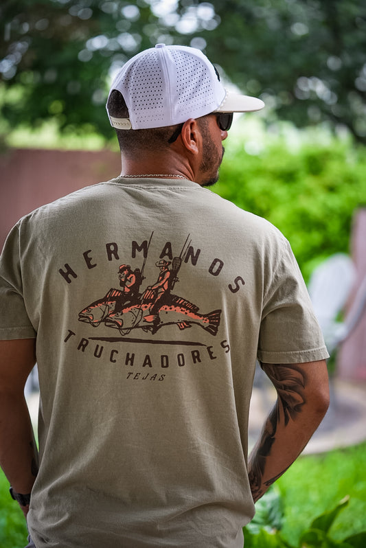 Hermanos Truchadores Tee- Sandstone