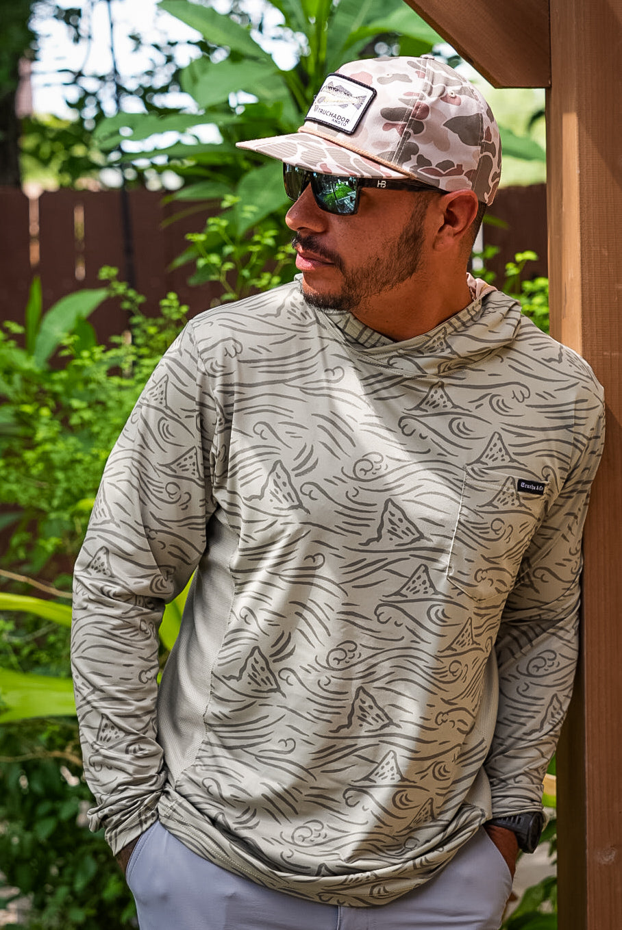 Trucha Wave Vented Performance Tee - Sage