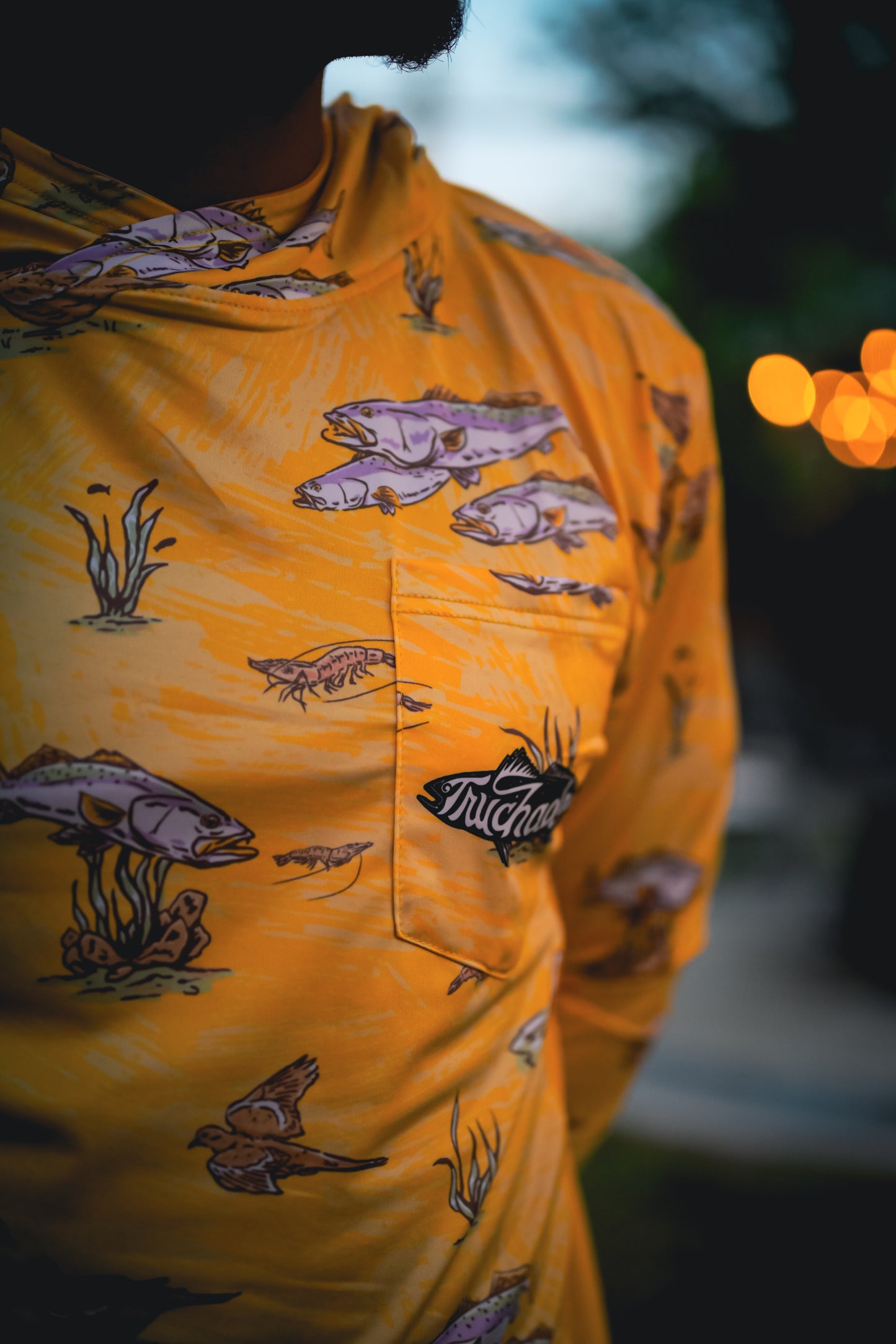 Truchas y Palomitas Vented Performance Tee - Amarillo