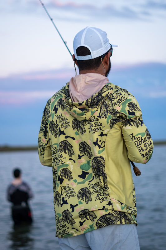 Catch Trucha Camo Vented Performance Tee