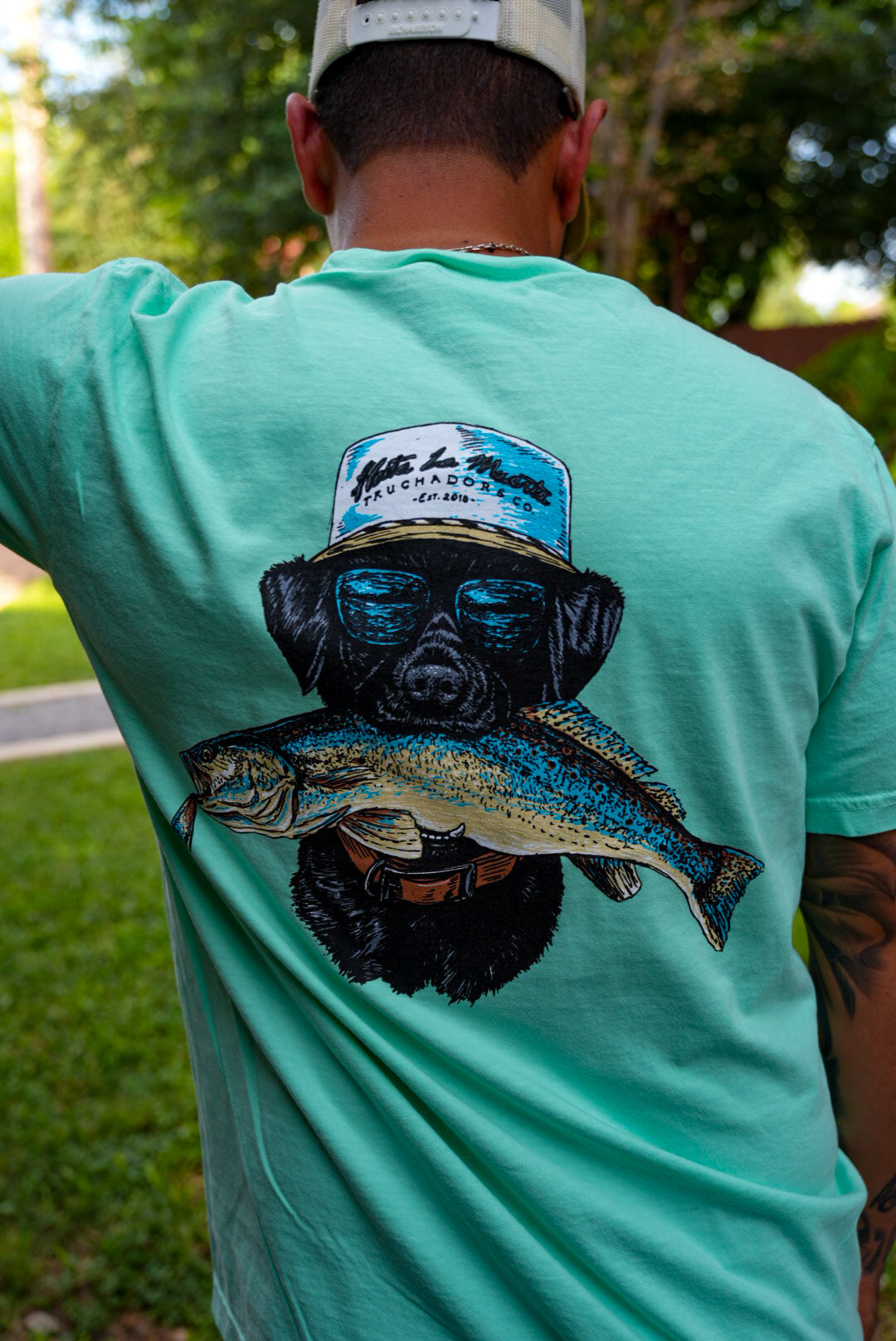 Black Lab Tee - Seafoam