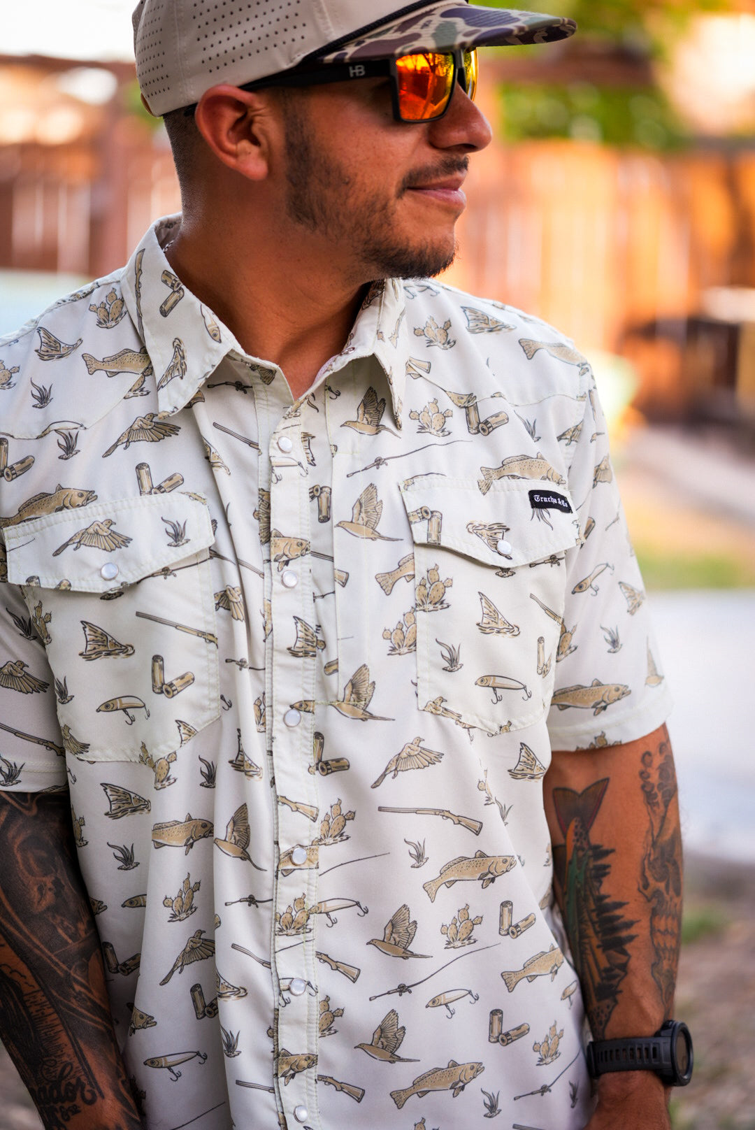 Cast and Blast Comfort Vented Pearl Snap