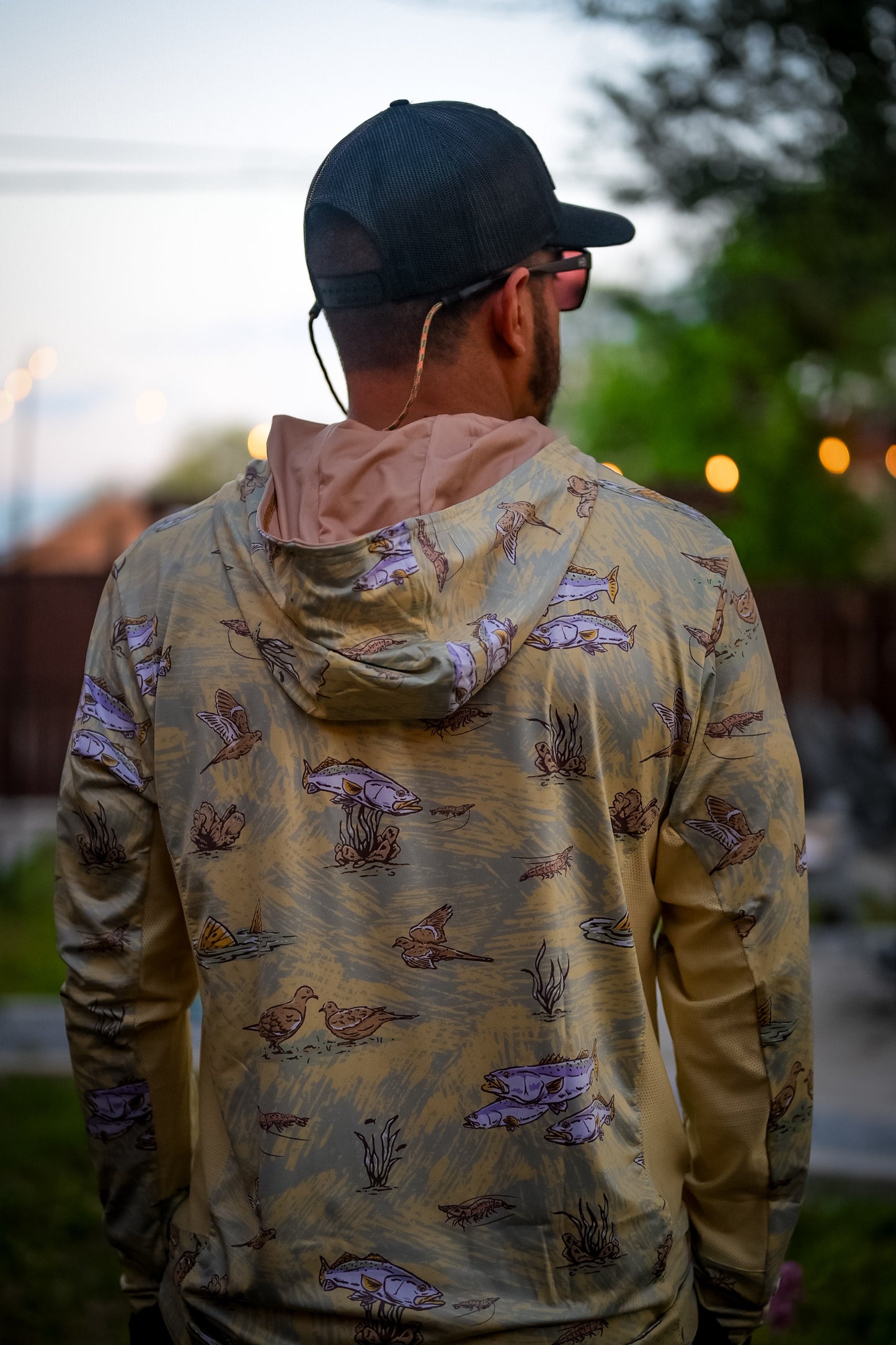 Truchas y Palomitas Vented Performance Tee Sandbar