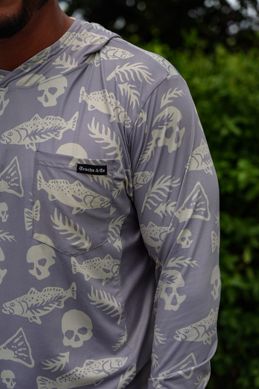 Bad Day to Be a Trucha Performance Tee - Grey