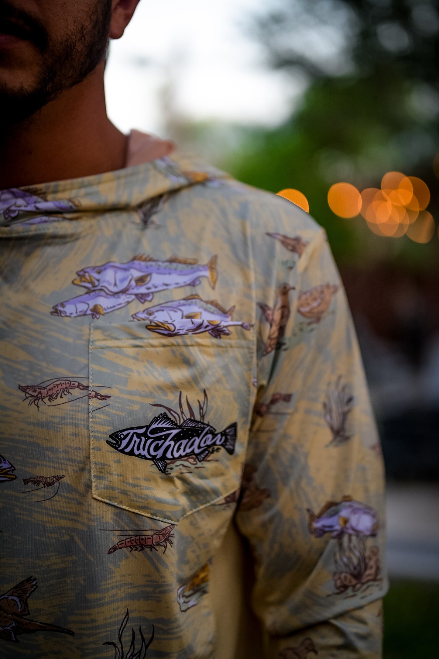 Truchas y Palomitas Vented Performance Tee Sandbar