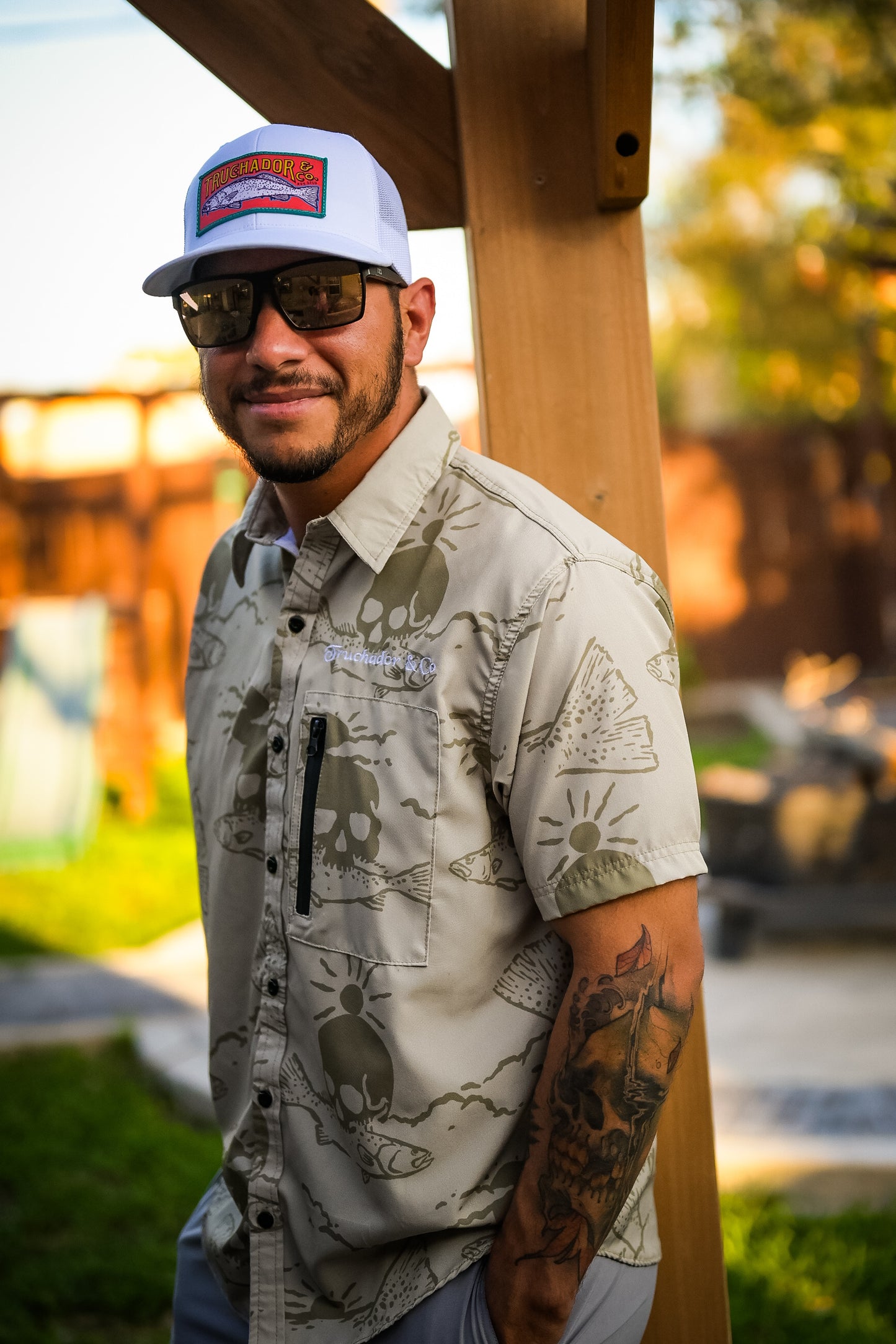 Señor Trucha  Comfort Vented Shirt - Khaki