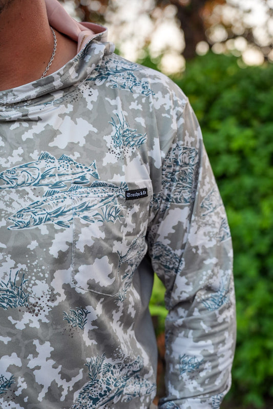 Winter Grid Camo Vented Performance Tee