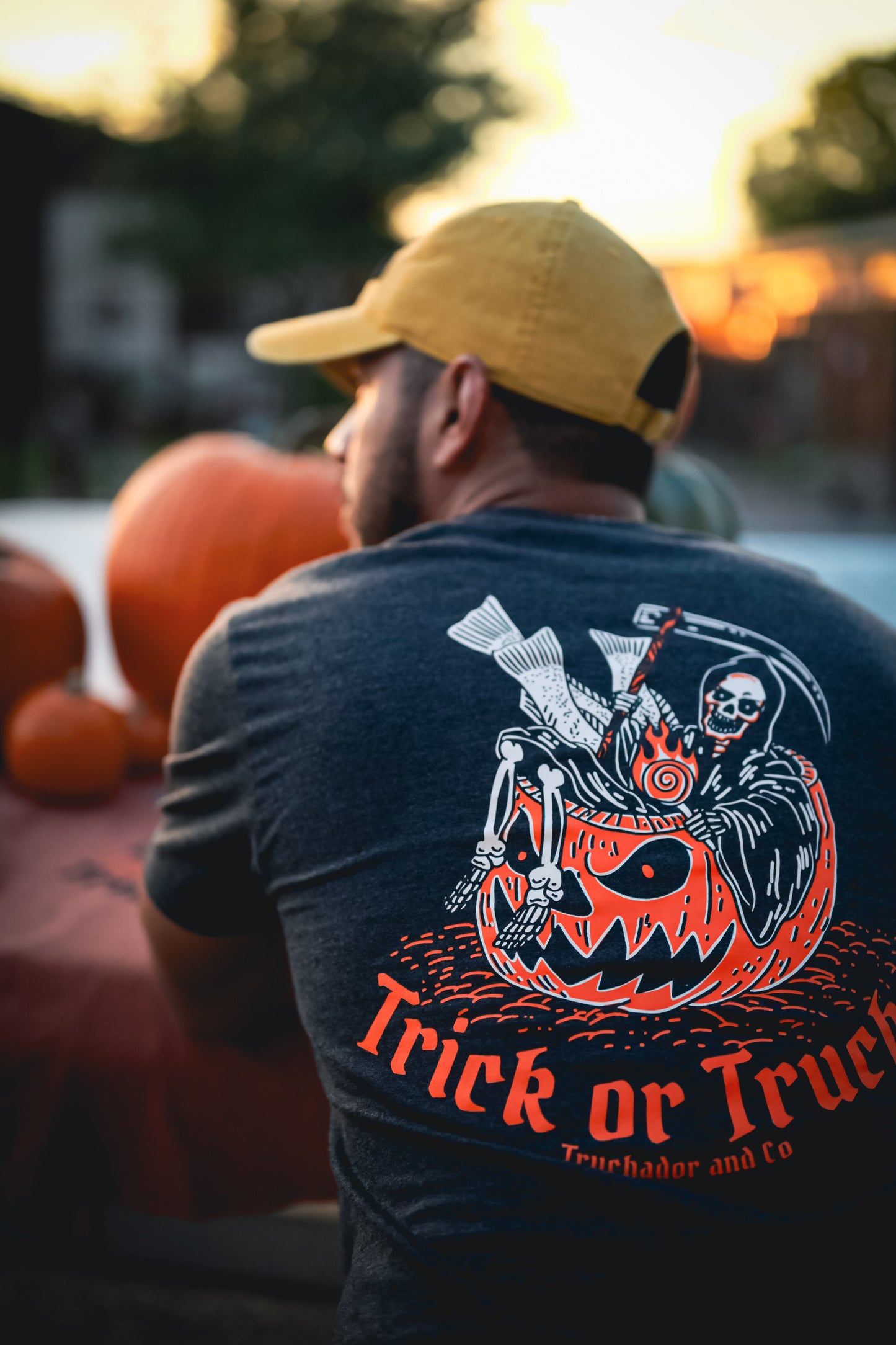 Trick or Trucha Charcoal Tee
