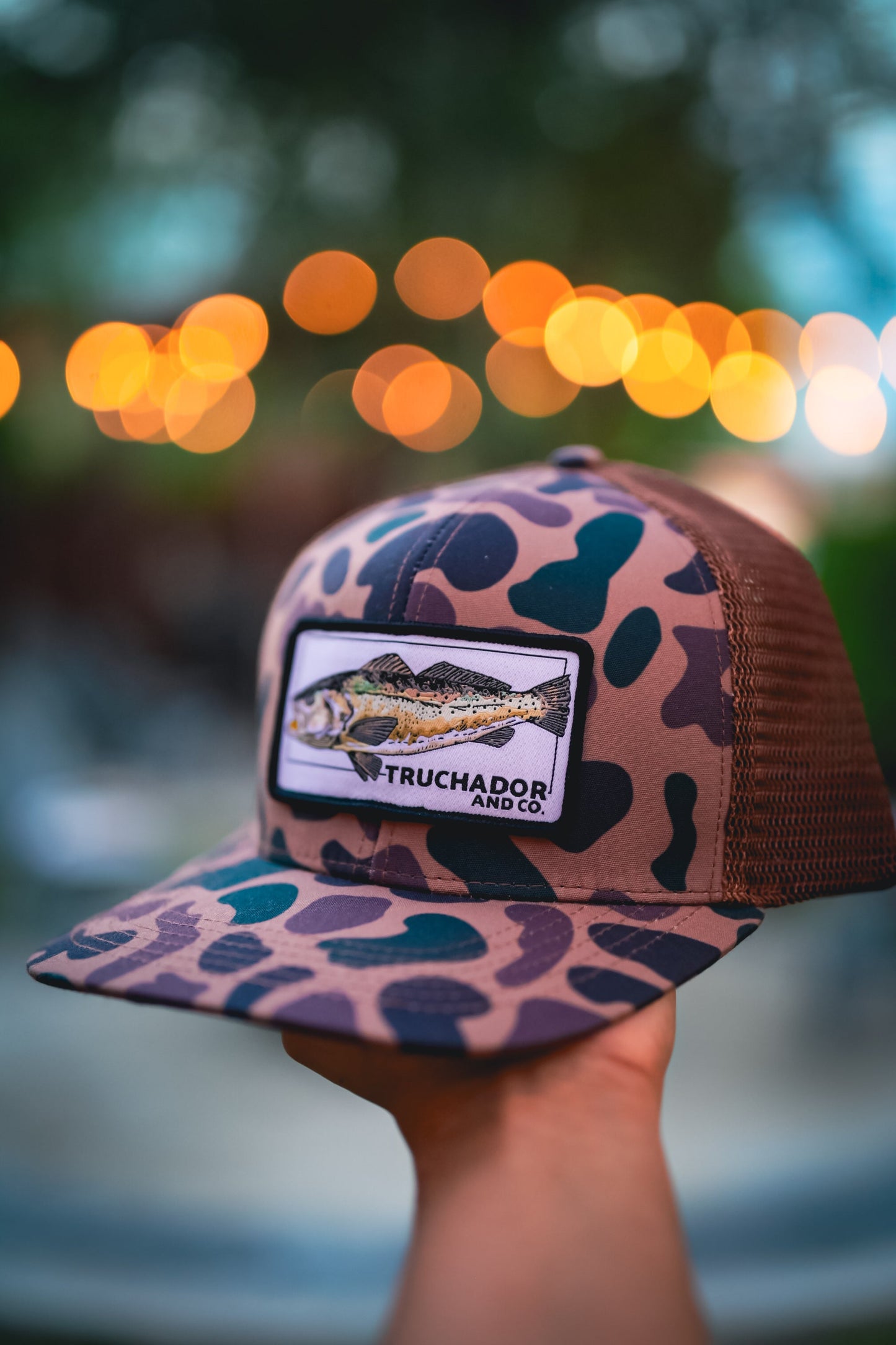 Troutlandia Patch Hat - Bayou Brown
