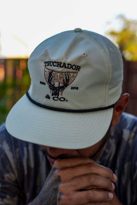 Texas Tails Captain Hat- Bone