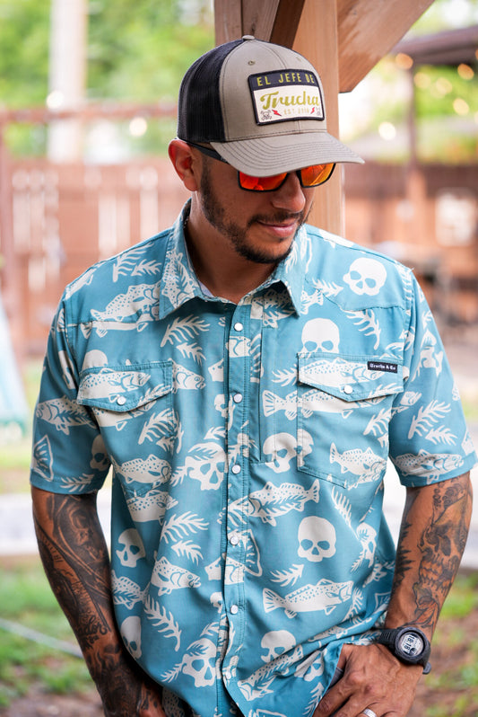 Bad Day to Be a Trout Comfort Vented Pearl Snap