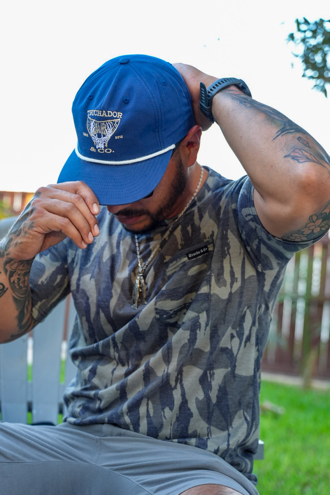 Texas Tails Captain Hat- Navy