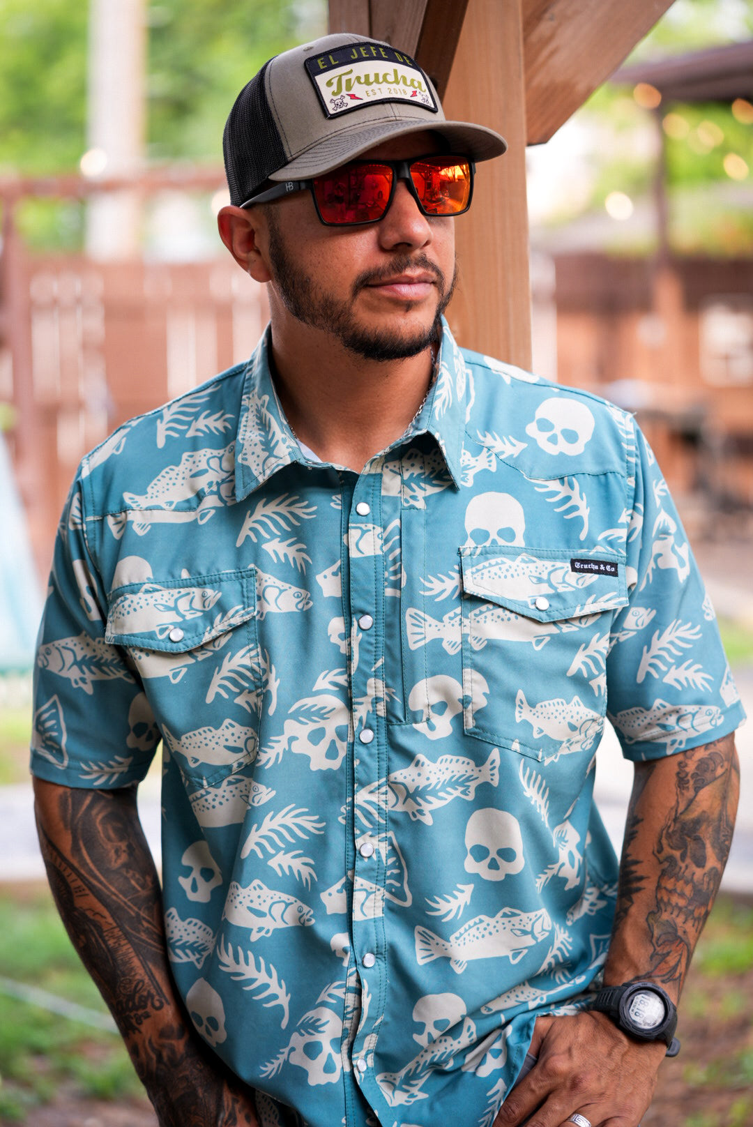 Bad Day to Be a Trout Comfort Vented Pearl Snap