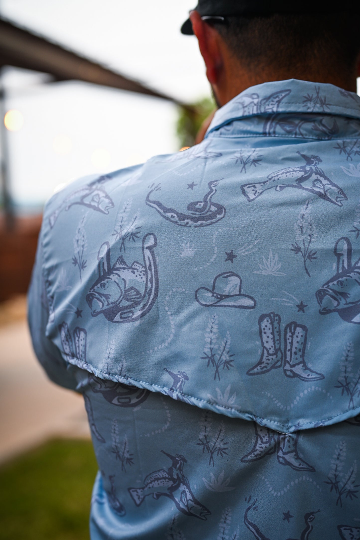 Coastal Cowboy Comfort Vented Shirt - Sky