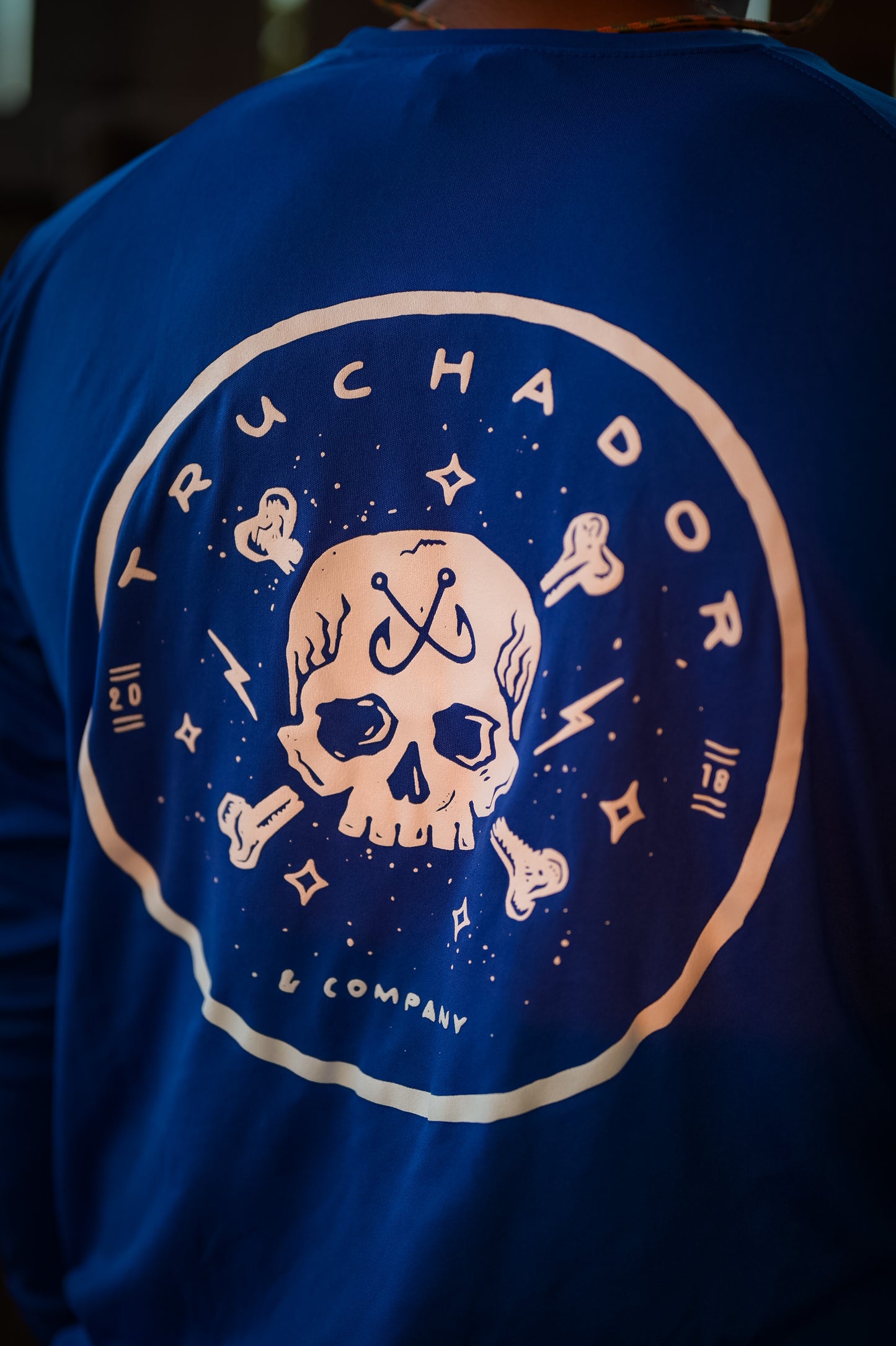 Trucha Badge Cobalt Performance Tee
