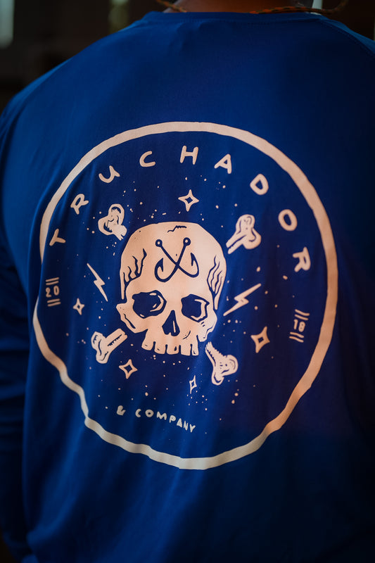 Trucha Badge Cobalt Performance Tee