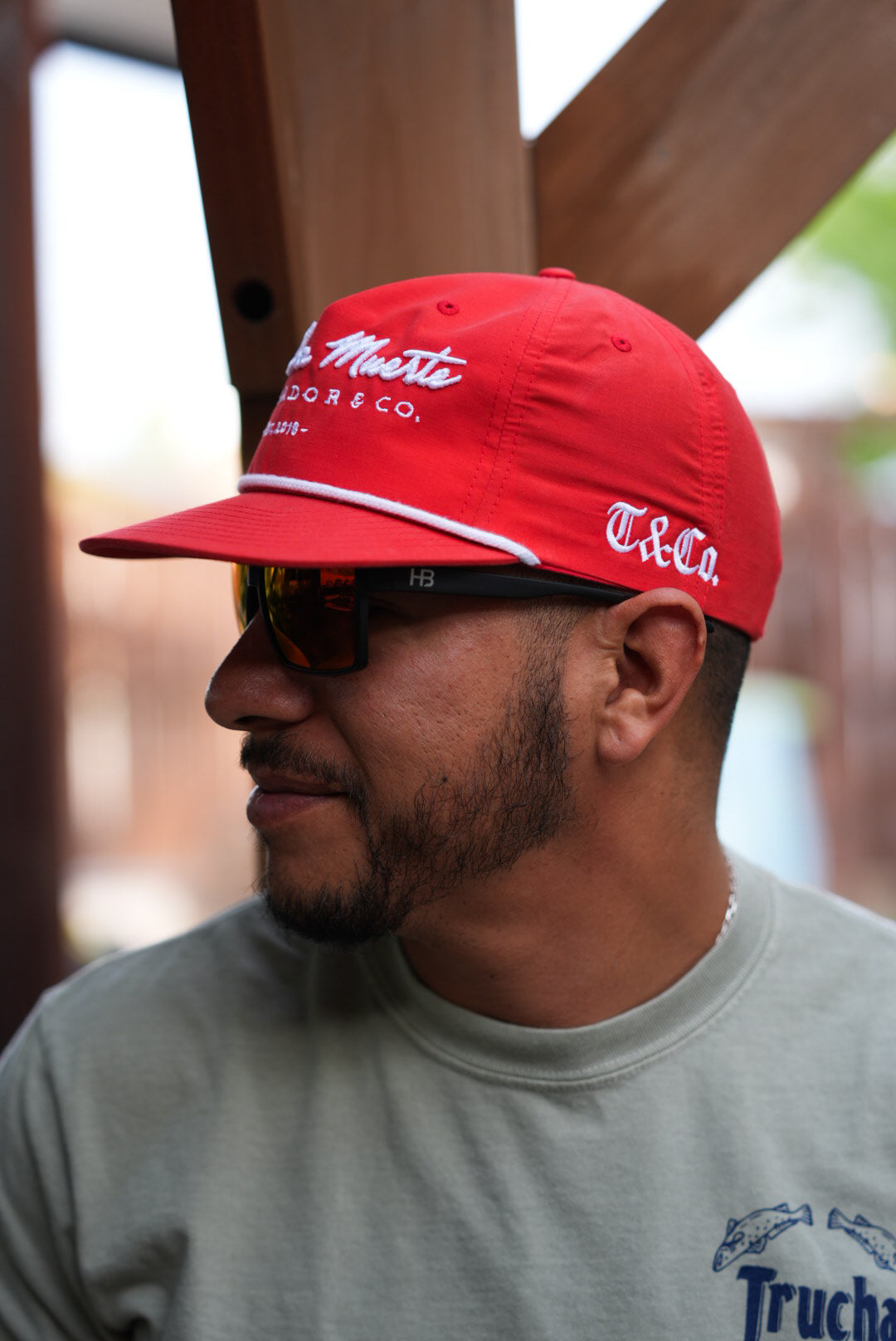 Hasta La Muerte Captain Hat - Red