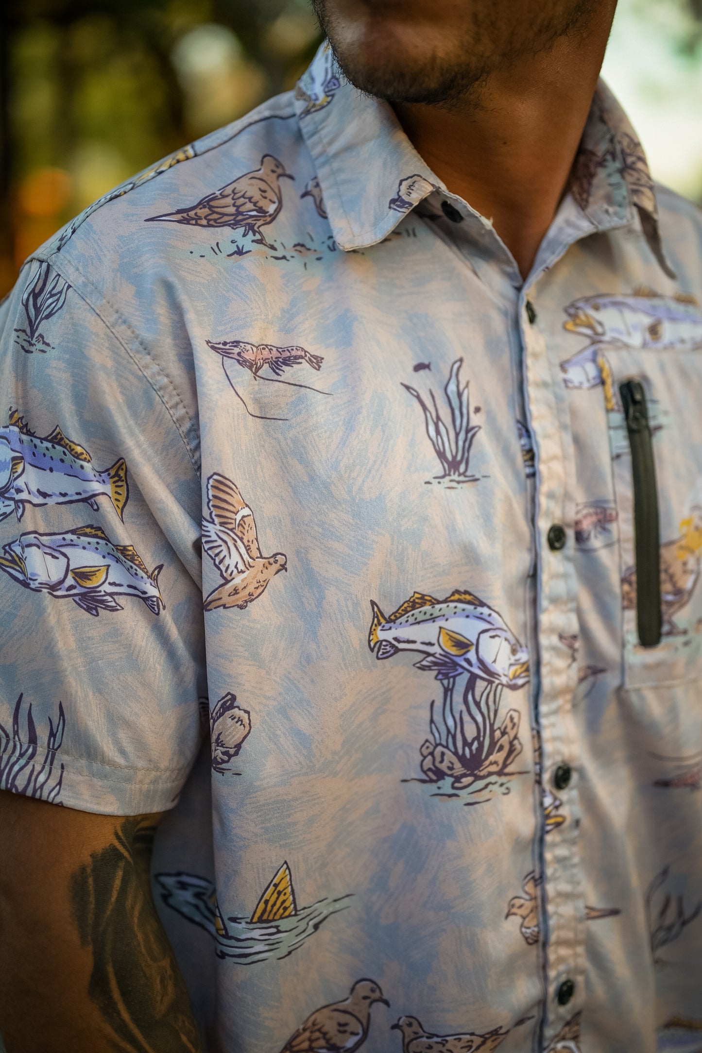 Paloma y Truchitas Comfort Vented Shirt - Sandbar