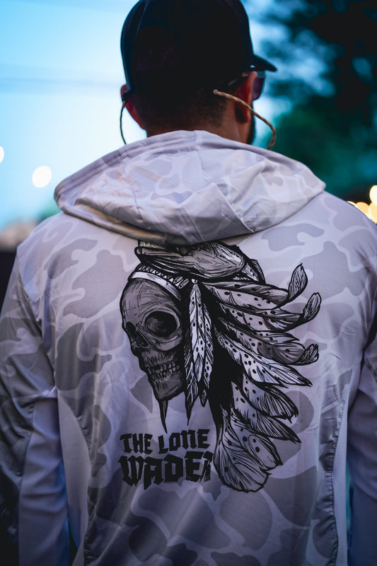Lone Wader Vented Performance Tee - Ghost