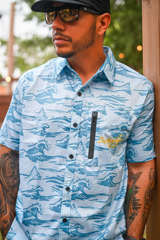 Spring Tide Comfort Vented Shirt - Sky