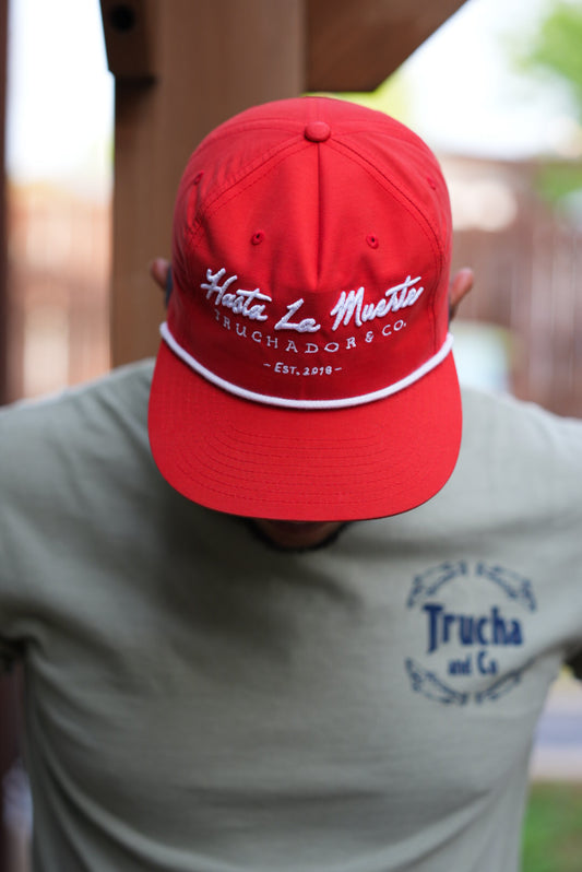 Hasta La Muerte Captain Hat - Red