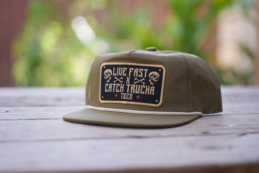 Live Fast Catch Trucha Captain Hat