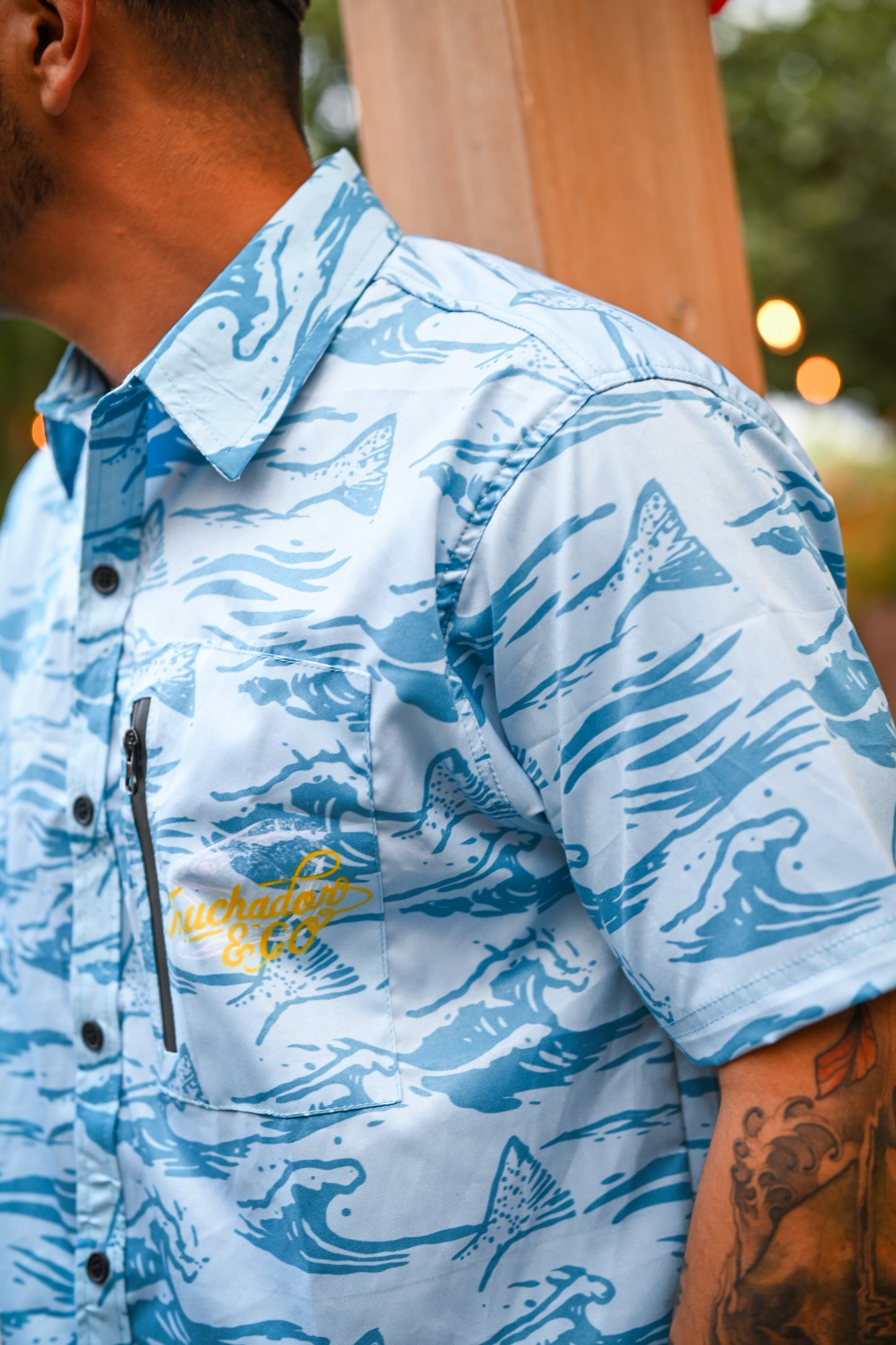 Spring Tide Comfort Vented Shirt - Sky