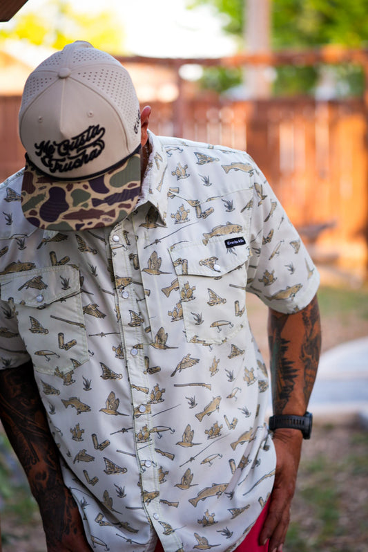 Cast and Blast Comfort Vented Pearl Snap