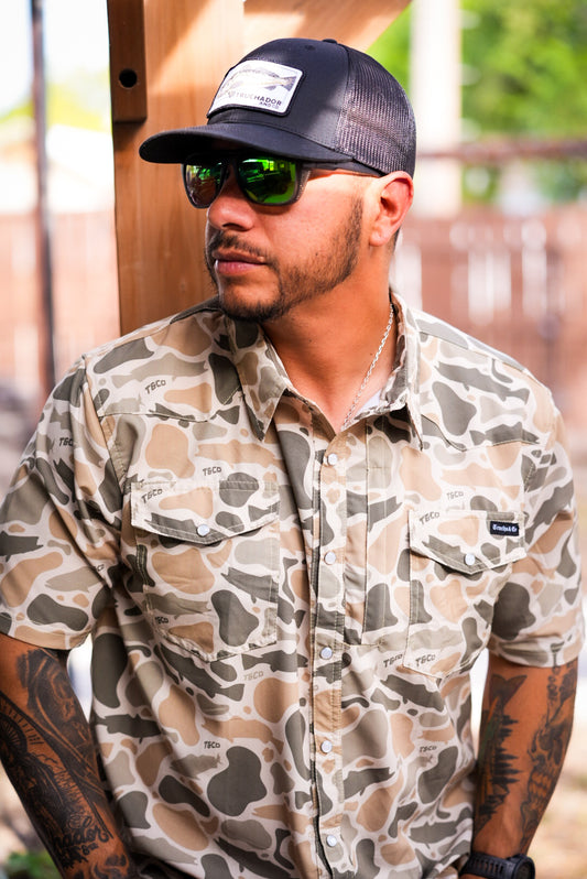 Truchaflauge Comfort Vented Pearl Snap- Desert Camo