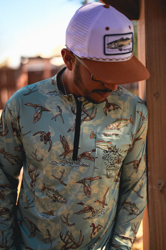 Quarter Zip Performance Tee - Laguna Atascosa