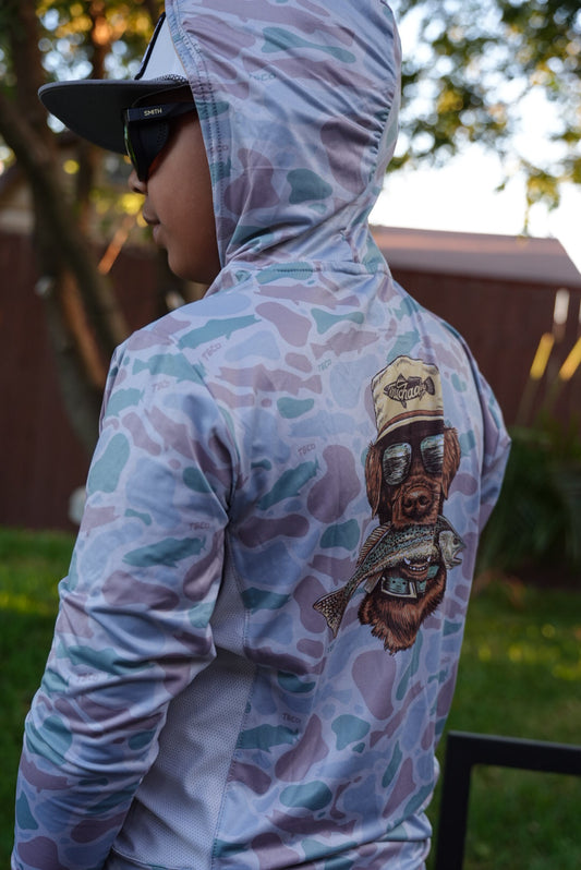 Youth Vented Performance Youth Shirt 50 UPF+ - Mint Dog (Copy)