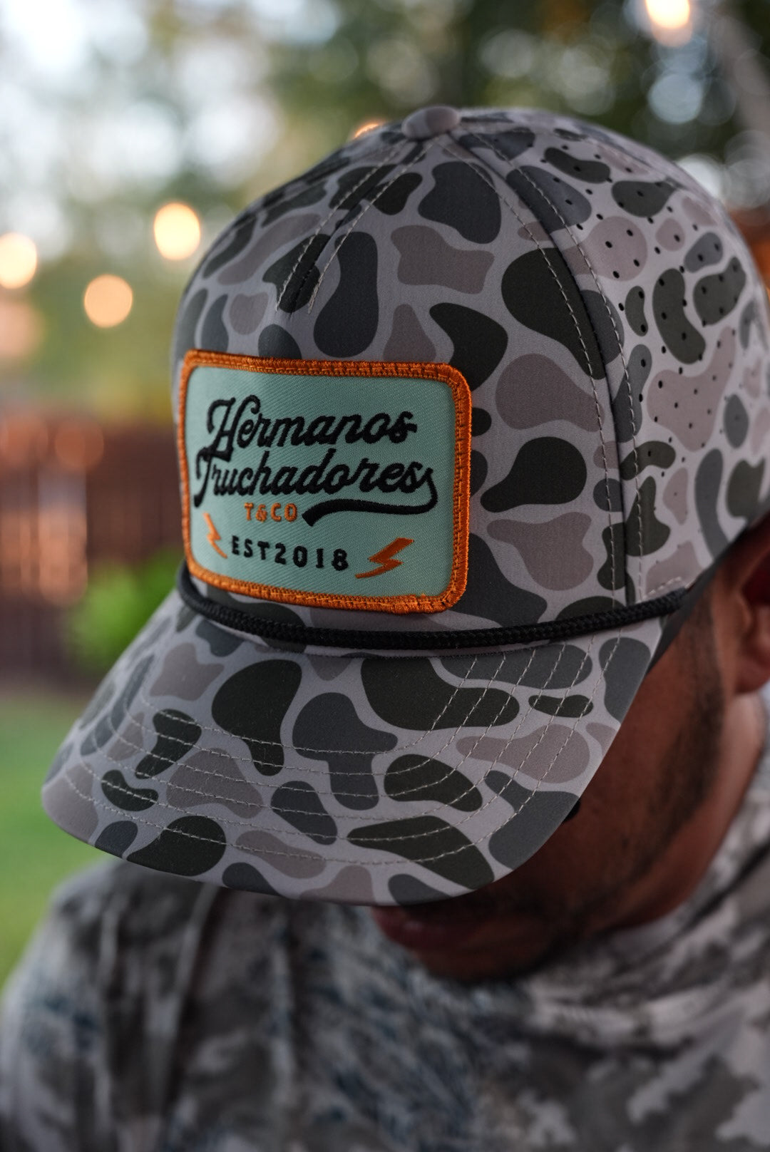 Hermanos Truchadores Hat - Grn Camo