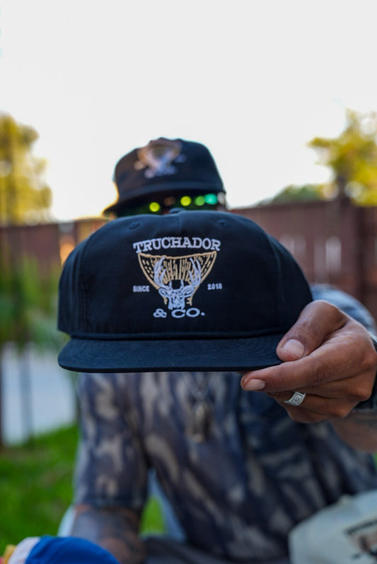 Texas Tails Captain Hat- Black
