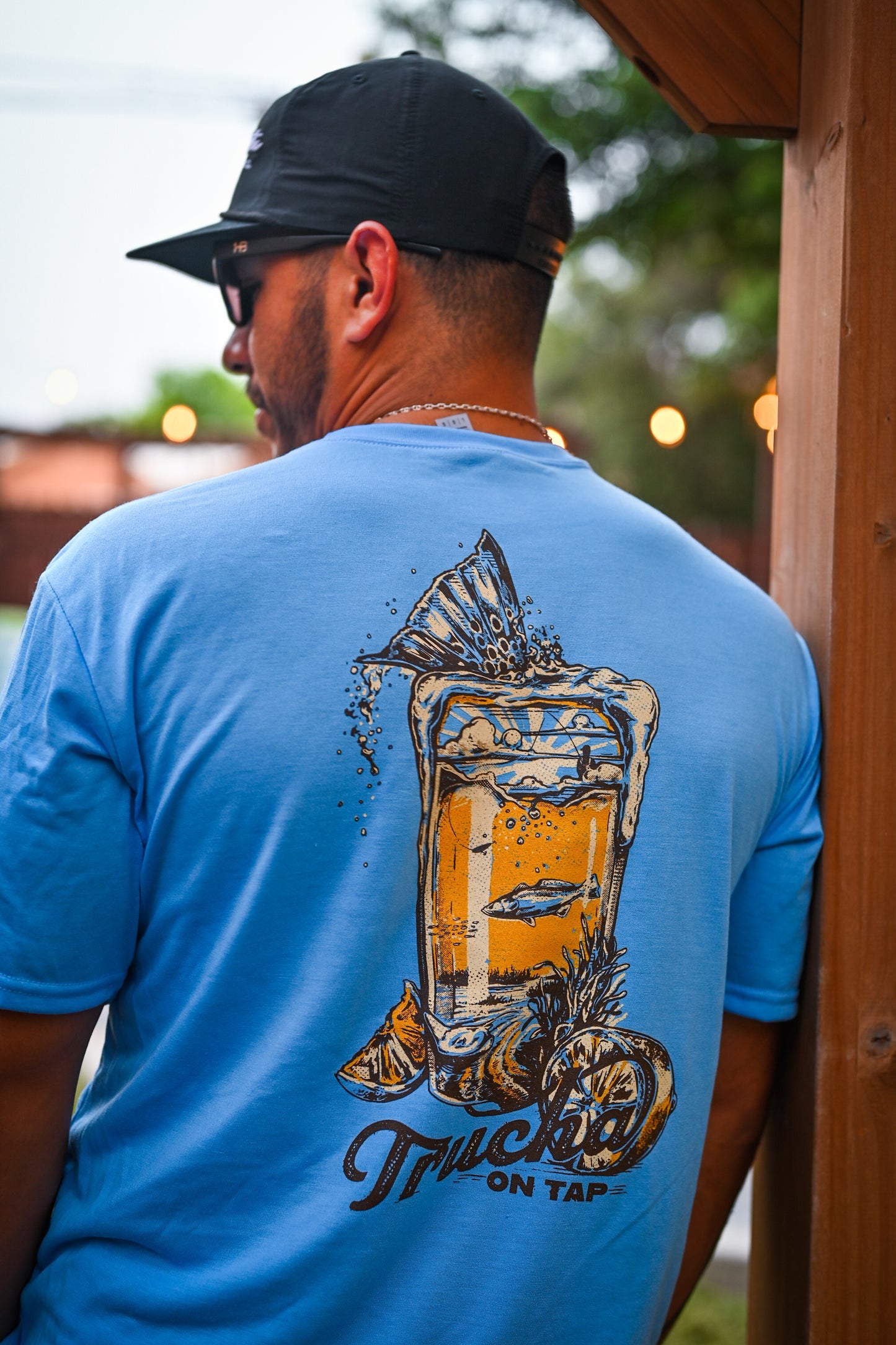 Trucha on Tap Tee - SkyBlue
