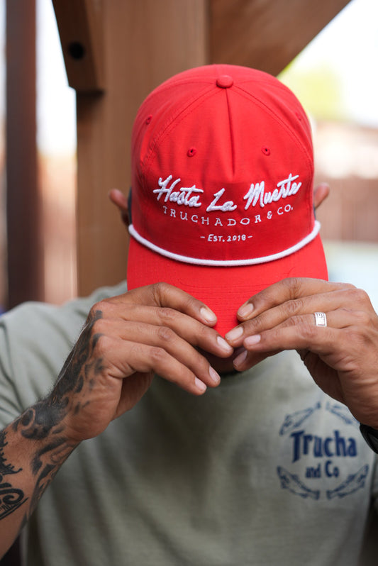 Hasta La Muerte Captain Hat - Red