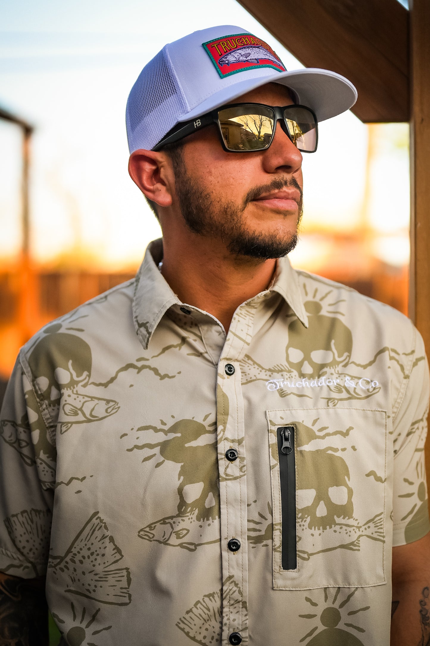 Señor Trucha  Comfort Vented Shirt - Khaki