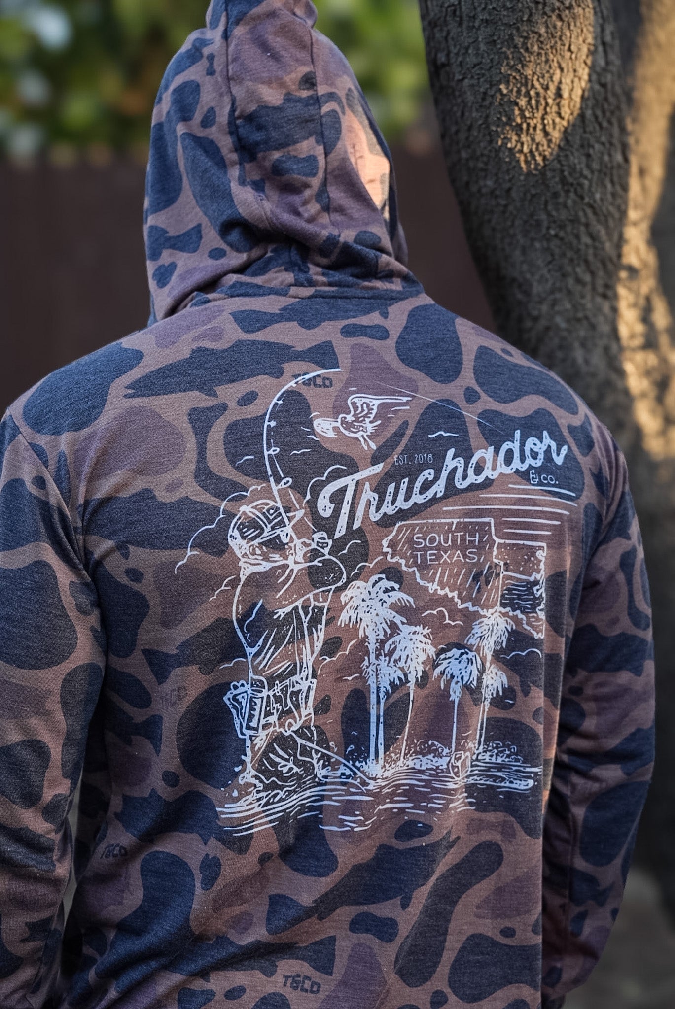 South Texas Truchador TruchaFlauge Cottonblend Tee - Muddy