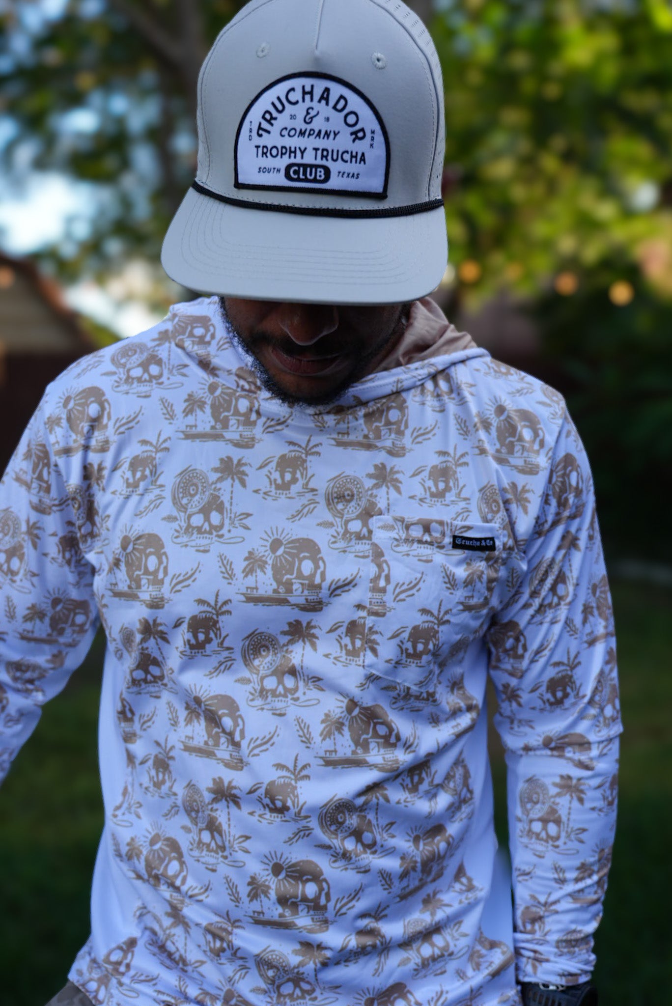 Skulls and Skiffs Performance Tee - Cream