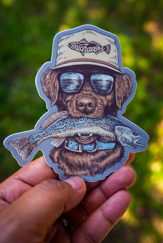 Brown Lab Sticker