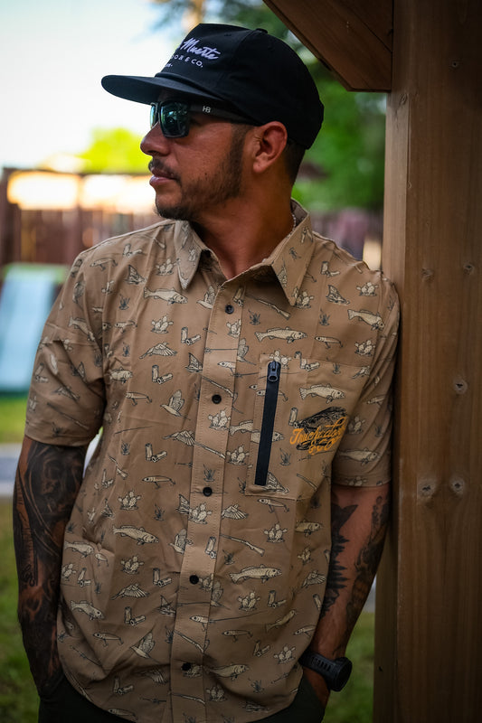 Cast & Blast Season Comfort Vented Shirt- Añejo