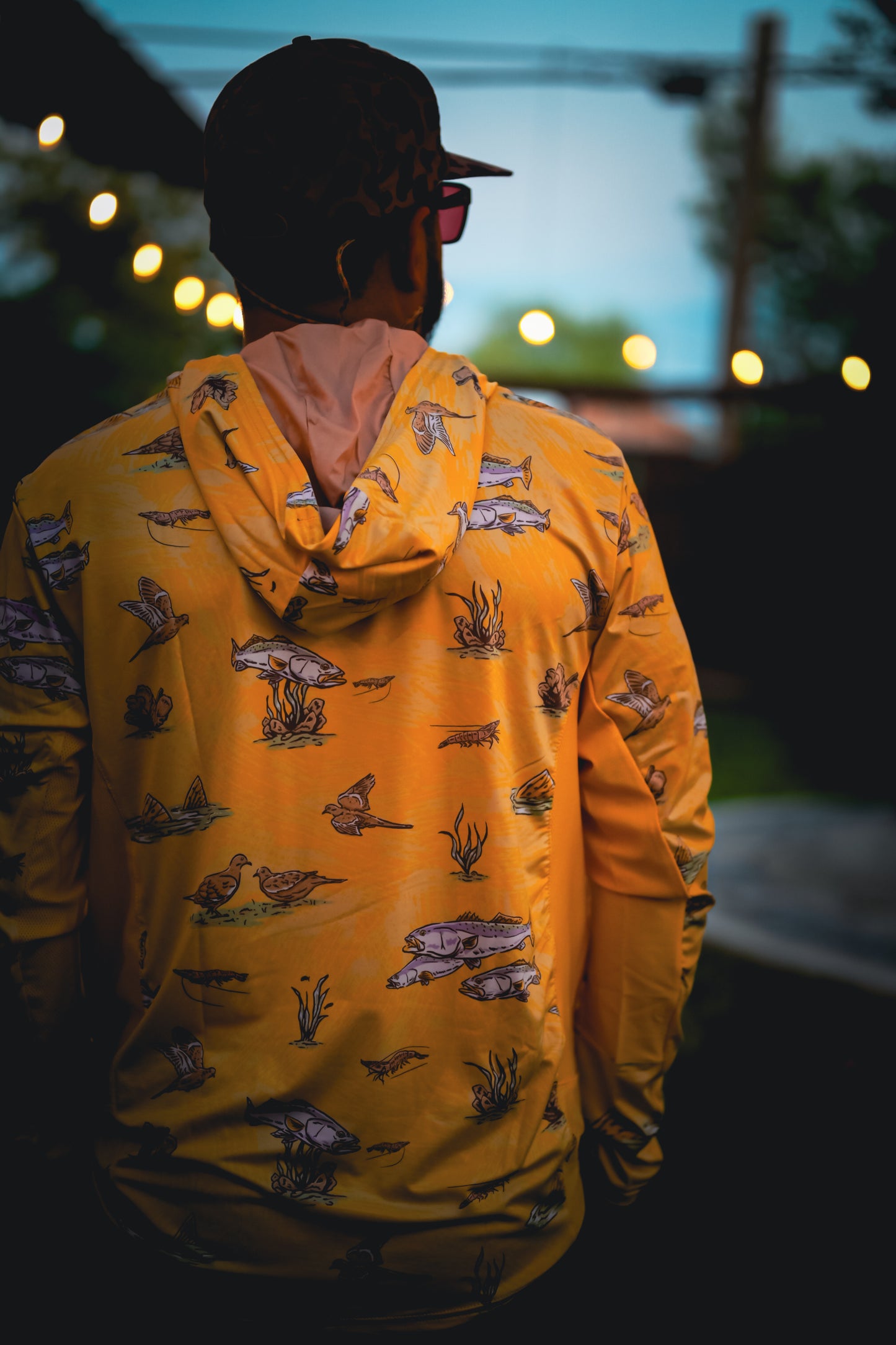 Truchas y Palomitas Vented Performance Tee - Amarillo