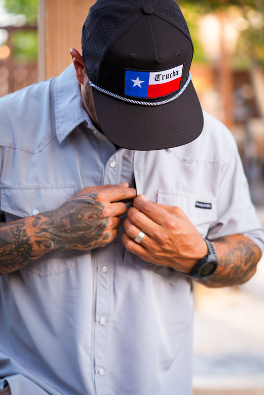 Comfort Vented Pearl Snap- Fog